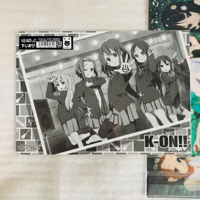 【未使用品】【5点セット】けいおん！ クラッチバッグ ビッグポストカードセット クリアファイル 下敷き など