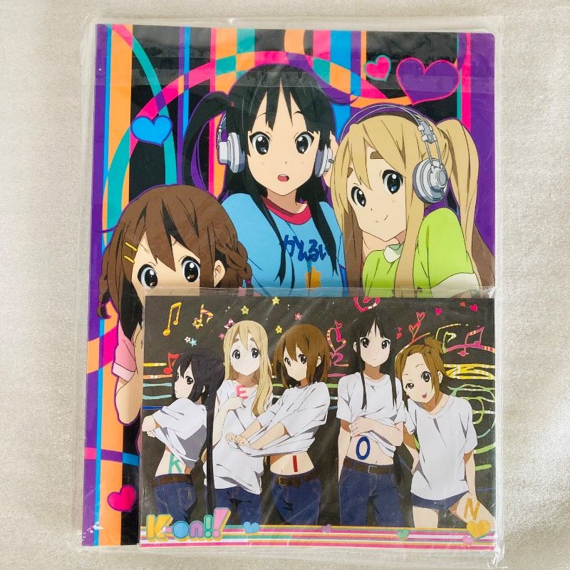 【未使用品】【5点セット】けいおん！ クラッチバッグ ビッグポストカードセット クリアファイル 下敷き など