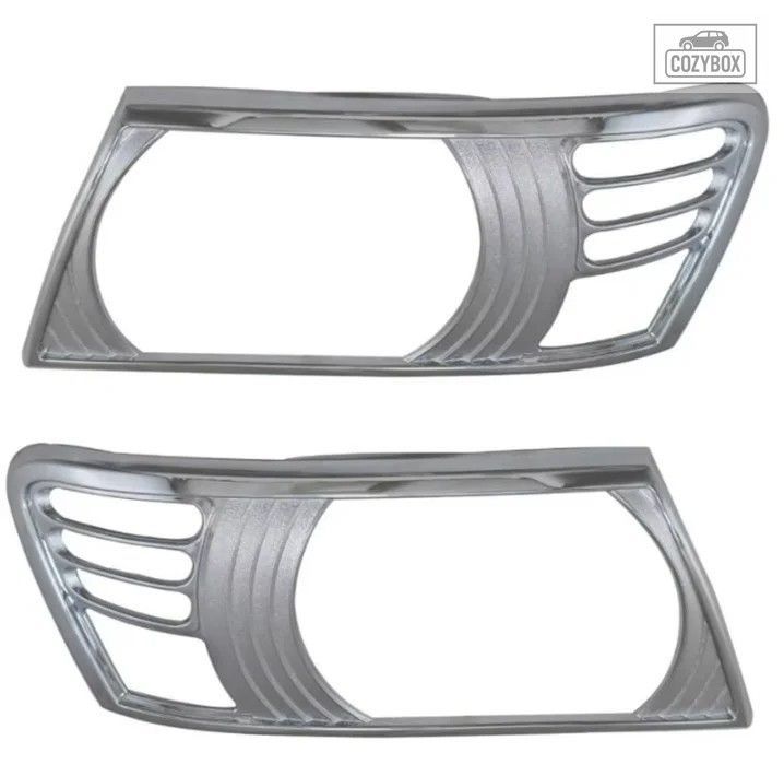ABS 三菱パジェロ V73 ヘッドランプ カバークロームストリップ アクセサリー ヘッドラ