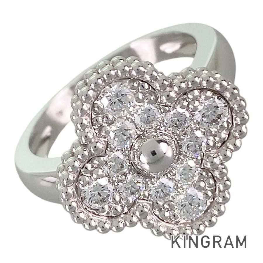 ヴァンクリーフ＆アーペル Van Cleef & Arpels ヴィンテージ アルハンブラ VCARO26N48 K18WG ダイヤモンド 8号(48) リング ss【中古】