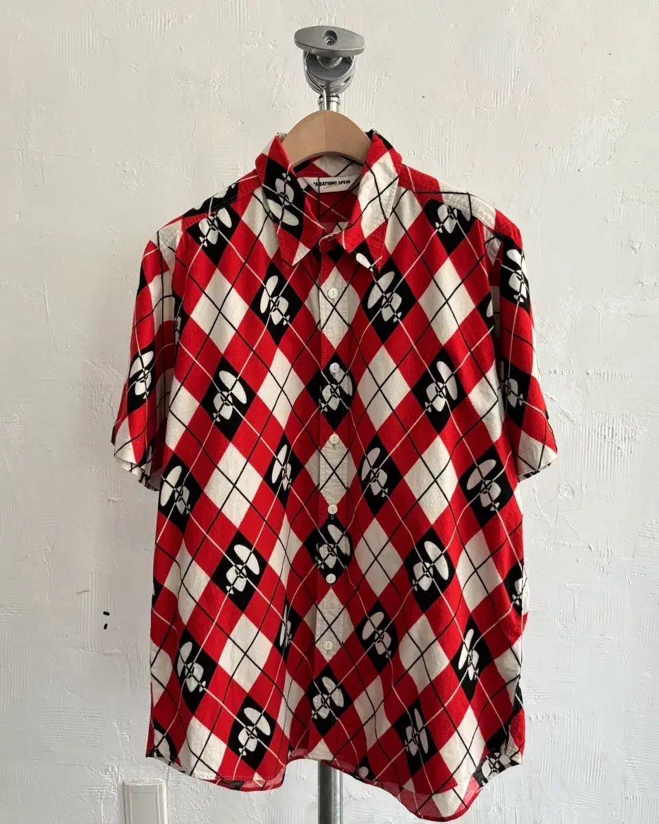 Bape アベイシングエイプ アーガイル エイプ ヘッド シャツ