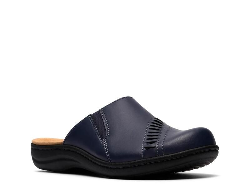 クラークス レディース シューズ サンダル Clarks Laurieann Lux Mule Navy ネイビー