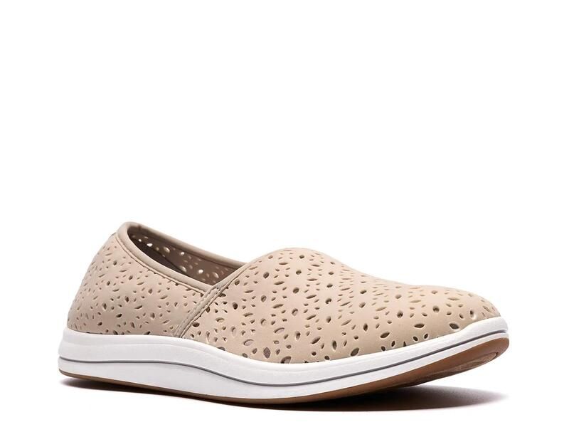 クラークス レディース シューズ スリッポン・ローファー Clarks Breeze Lily SlipOn Taupe トープ