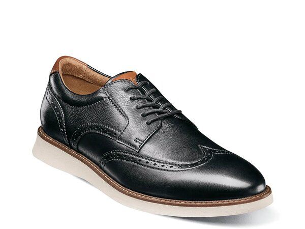 フローシャイム メンズ シューズ オックスフォード ウィングチップ Florsheim Launch Wingtip Oxford Black ブラック