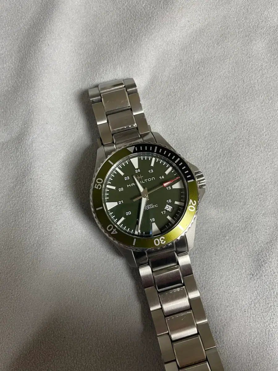 HAMILTON カーキ ネイビー 40mm 緑版 オートマチック