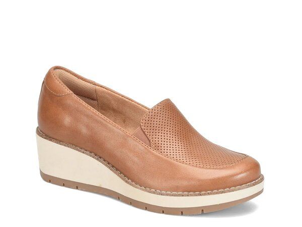 コンフォーティバ レディース シューズ スリッポン・ローファー Comfortiva Fabiana Wedge SlipOn Sand サンド