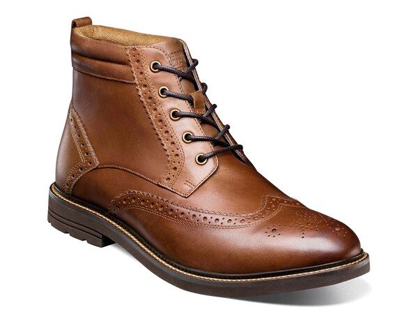 ノンブッシュ メンズ シューズ ブーツ・レインブーツ ウィングチップ ブーツ Nunn Bush Odell II Wingtip Boot Tan タン