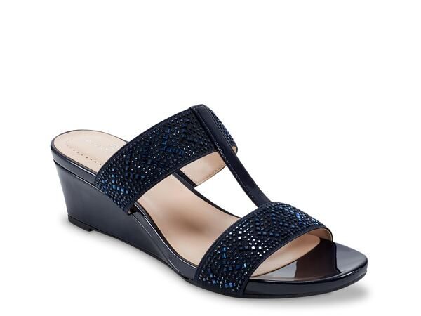 バンドリーノ レディース シューズ サンダル Bandolino Luvit Wedge Sandal Blue ブルー