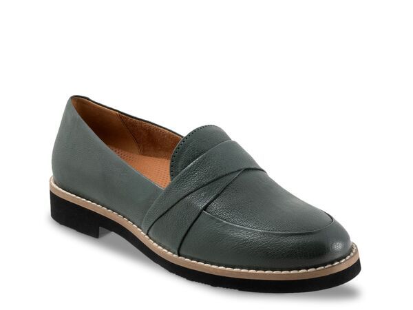 ソフトウォーク レディース シューズ スリッポン・ローファー Softwalk Walsh Loafer Dark Green グリーン