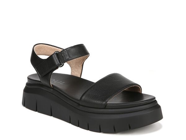 ソウルニュトライザー レディース シューズ サンダル SOUL Naturalizer Poppi Wedge Sandal Black ブラック