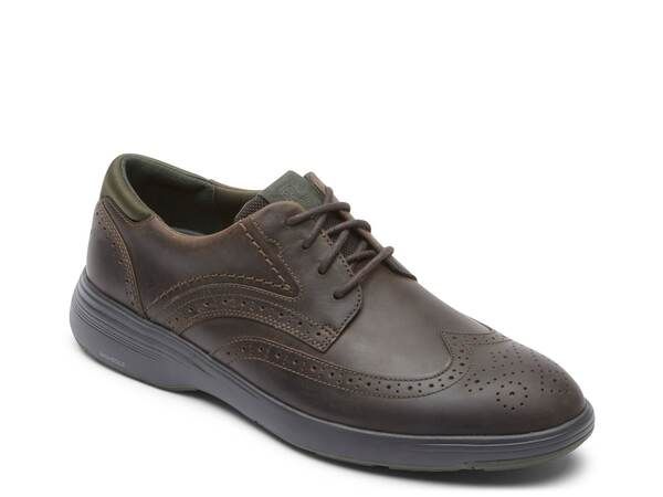 ロックポート メンズ シューズ スニーカー ウィングチップ Rockport Noah Wingtip Sneaker Dark Brown ブラウン