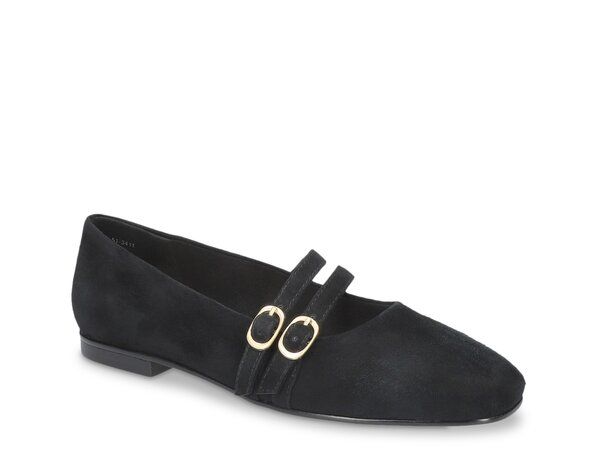 ベラヴィータ レディース シューズ パンプス Bella Vita Daven Mary Jane Flat Black Suede ブラック