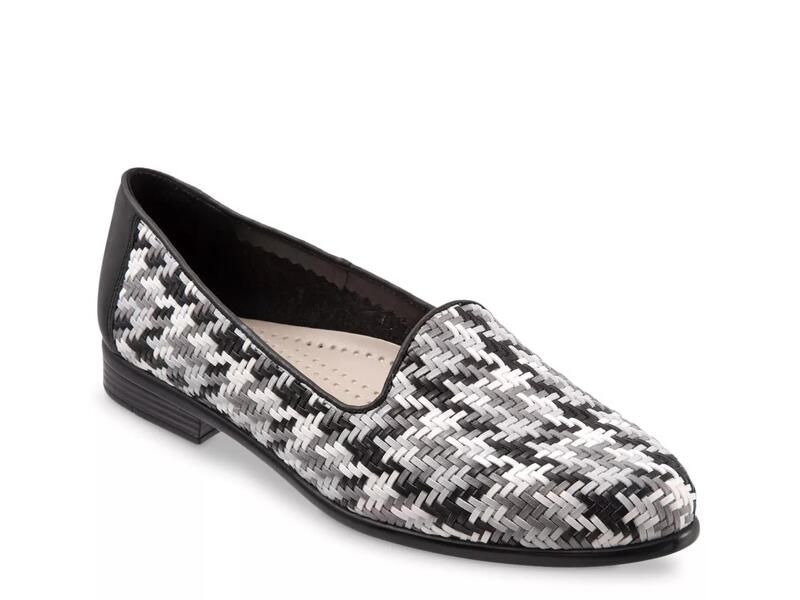 トロッターズ レディース シューズ スリッポン・ローファー Trotters Liz Loafer GreyBlackWhite ホワイト