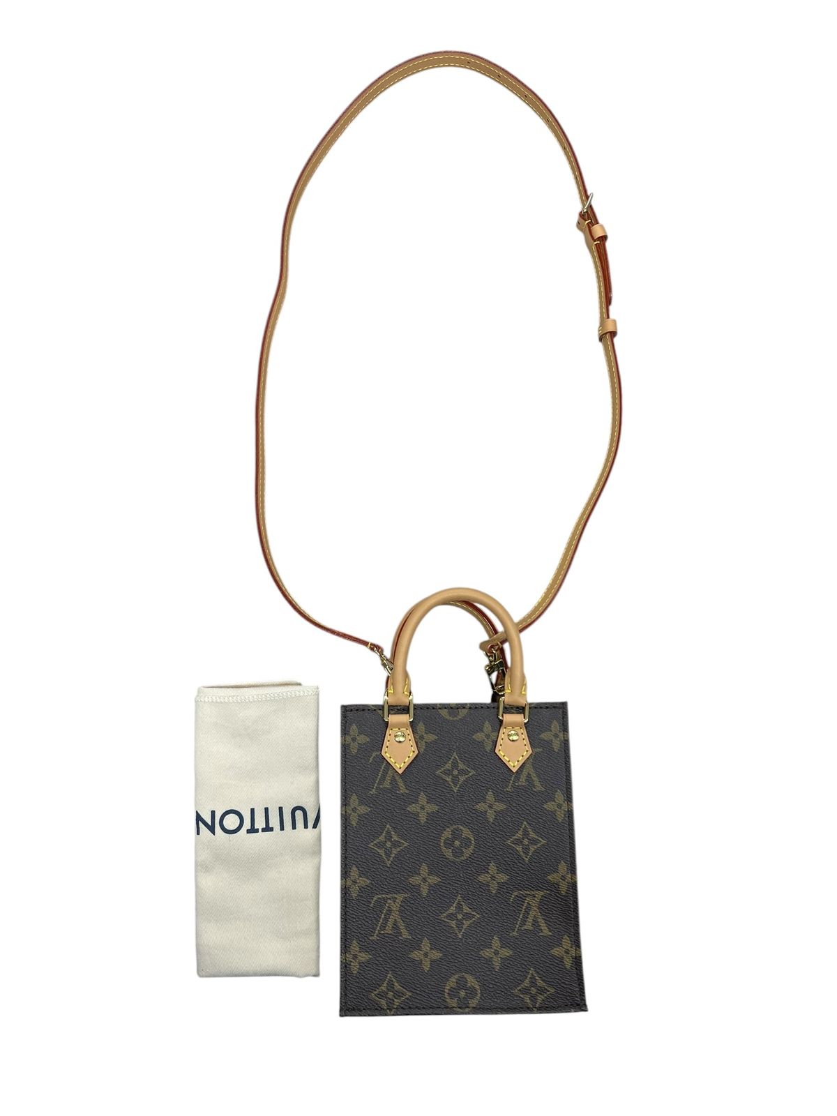 ルイヴィトン ハンドバッグ Monogram Petit Sac Plat 2W