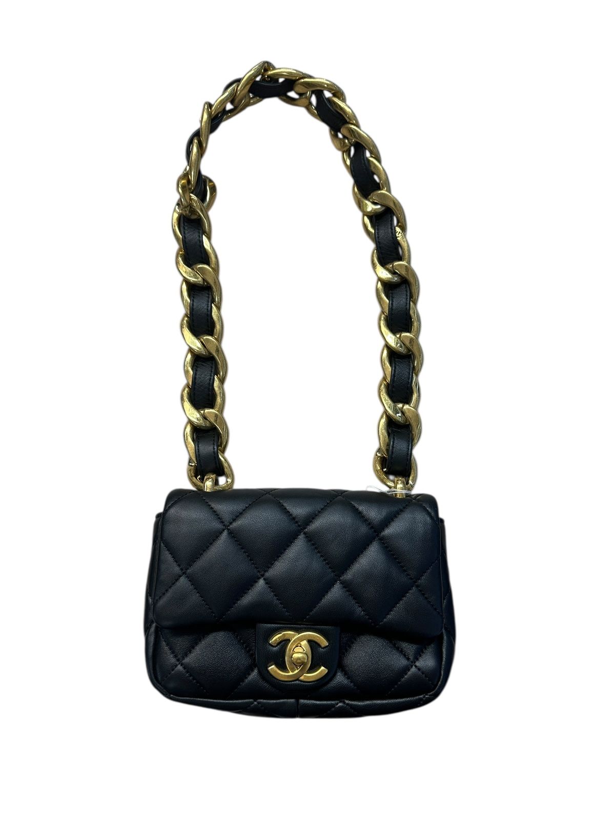 シャネル ハンドバッグ Lambskin Quilted Mini Flap B