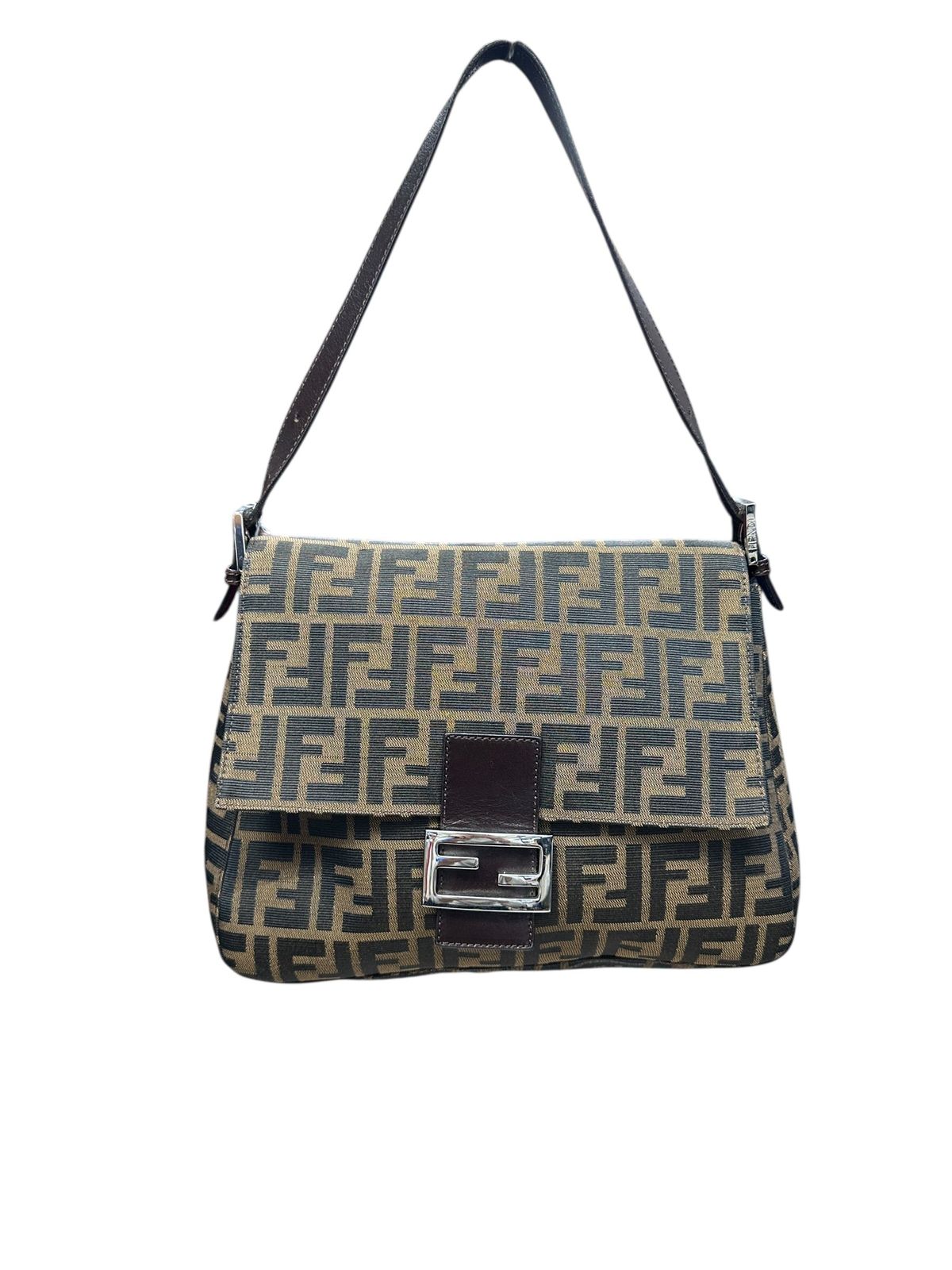 フェンディ ハンドバッグ Zucca Mama Baguette Shoulde