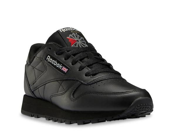 リーボック レディース シューズ スニーカー レザー Reebok Classic Leather Sneaker Womens Black ブラック
