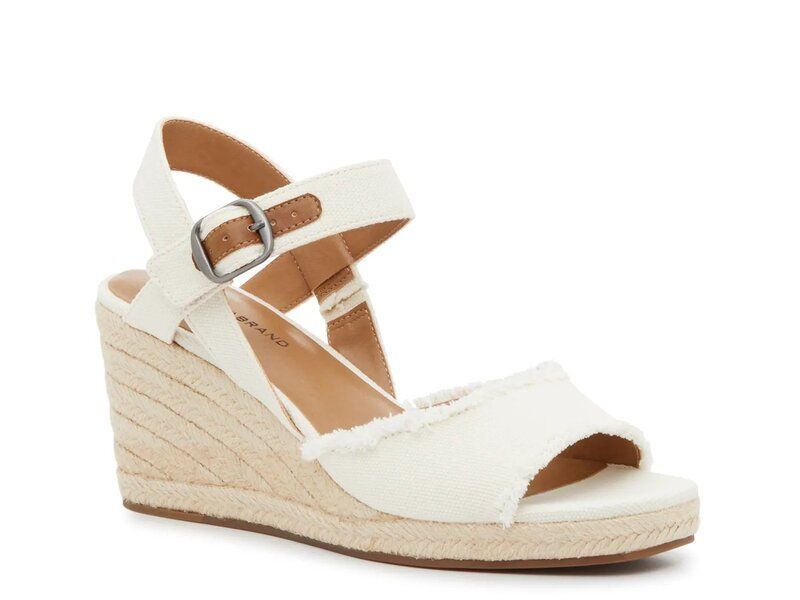 ラッキーブランド レディース シューズ サンダル Lucky Brand Mindra Espadrille Wedge Sandal White ホワイト