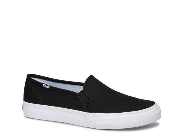 ケッズ レディース シューズ スニーカー Keds Double Decker SlipOn Sneaker Womens Black ブラック