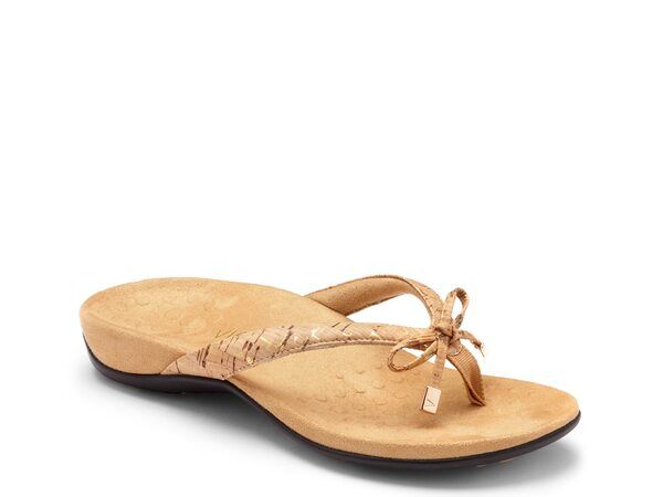 バイオニック レディース シューズ サンダル Vionic Bella Flip Flop Gold Metallic ゴールド