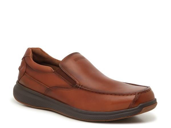 フローシャイム メンズ シューズ スリッポン・ローファー Florsheim Work Bayside Work SlipOn Cognac