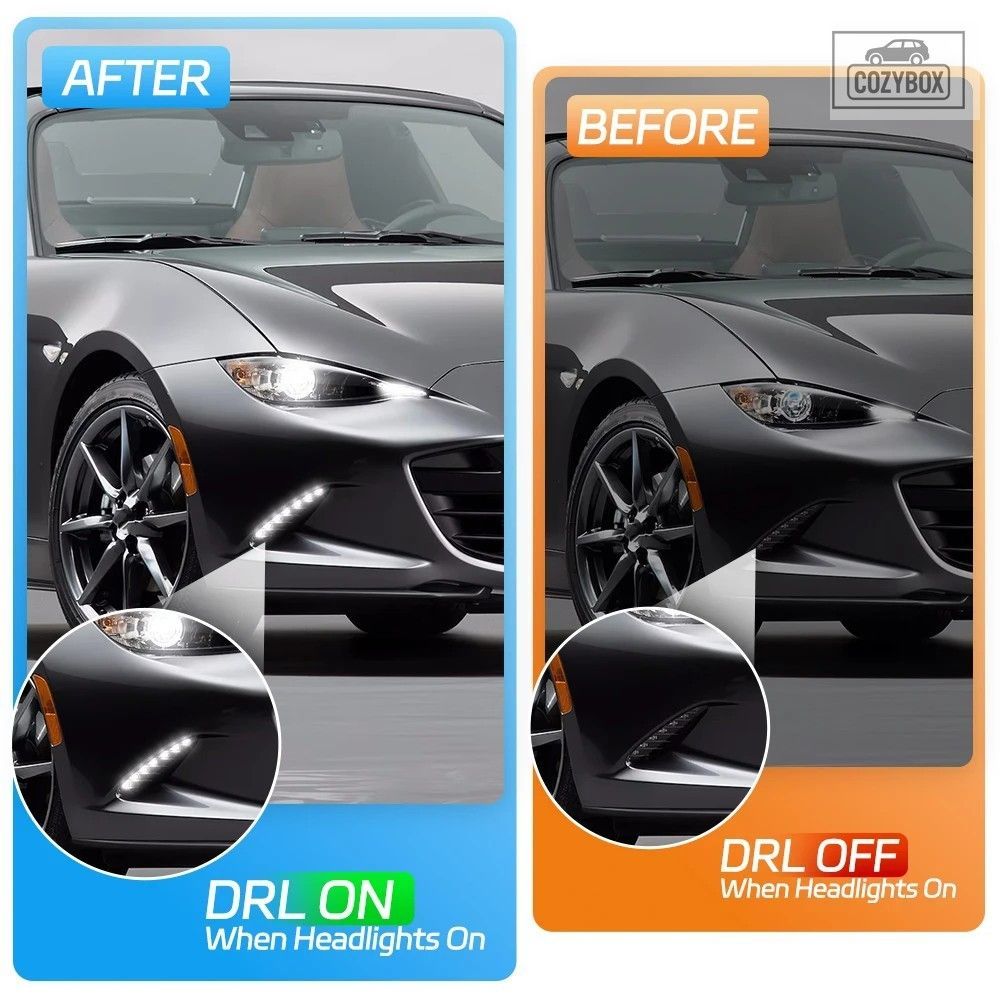 2016 - 23 マツダ MX-5 ND LED DRL デイタイムランニングライト常時オン配線ハーネス