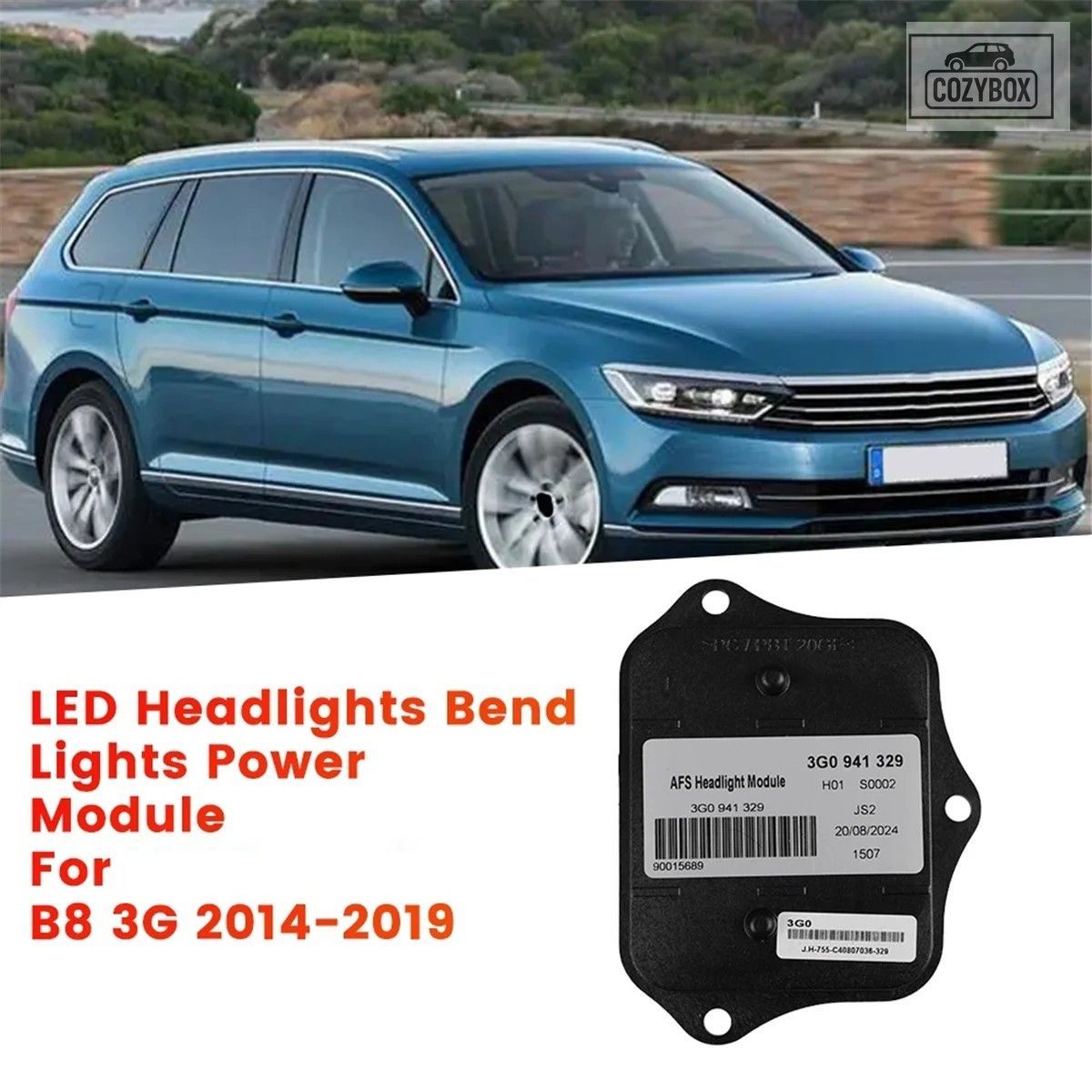 車 AFS キセノン ECU ユニット電源モジュール 3G0941329 B8 3G 2014-2019 LED ヘッド