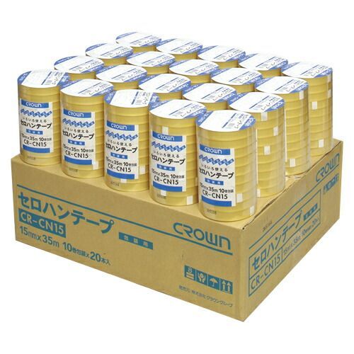 セロハンテープ１５ｍｍＸ３５ｍ　２００巻CR-CN15X20【クラウン】