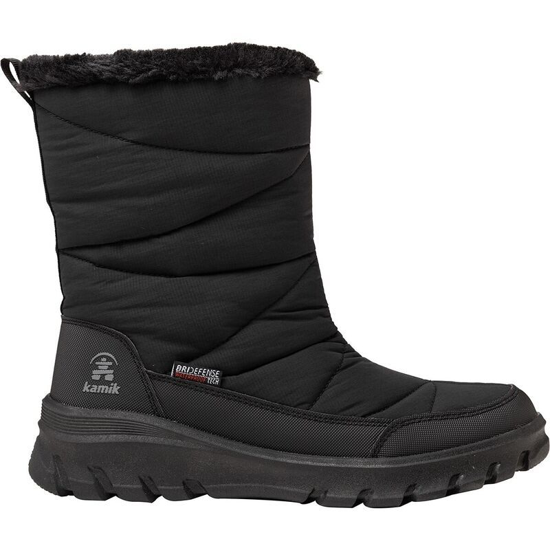 カミック レディース シューズ ブーツ・レインブーツ Kamik Snowdon Zip Boot Womens Black ブラック