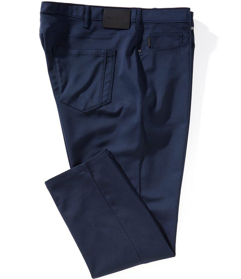 ペリーエリス メンズ ボトムス カジュアルパンツ パンツ トール Perry Ellis Big Tall Stretch 5Pocket Pants Dark Sapphire サファイア