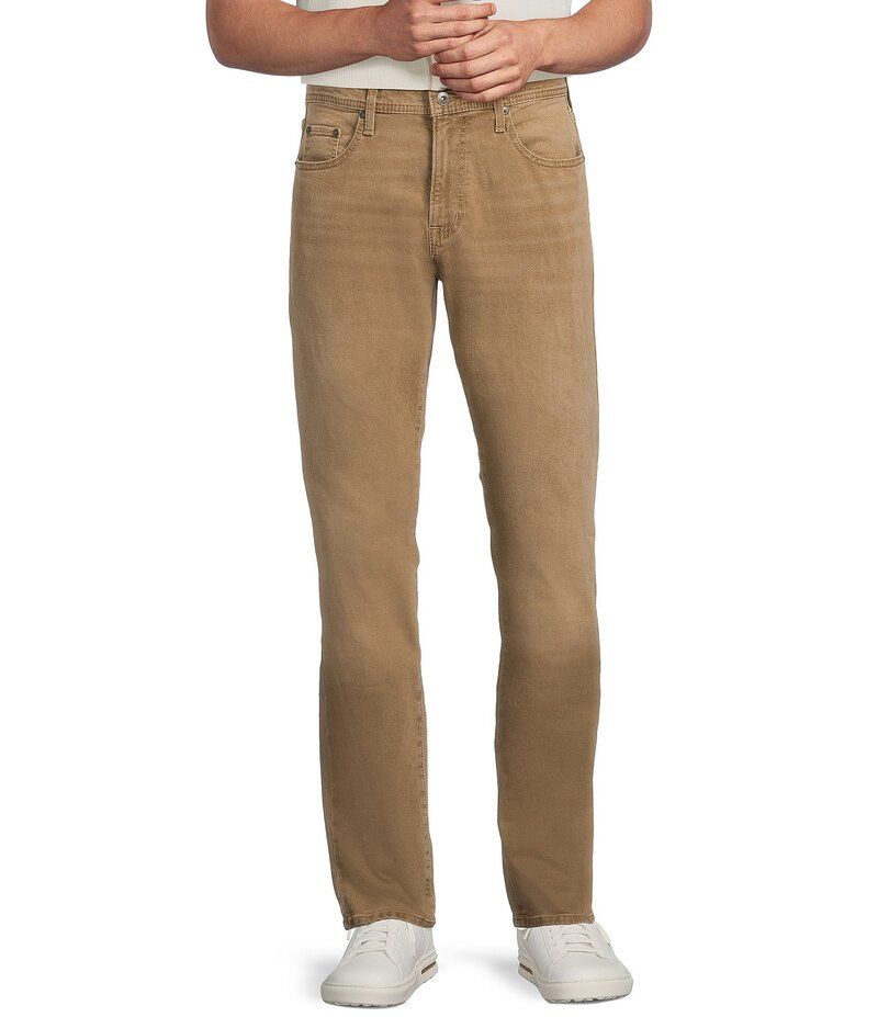 ダニエル クレミュ メンズ ボトムス カジュアルパンツ デニム ジーンズ Cremieux Premium Denim Straight Fit Stretch Jeans Khaki カーキ