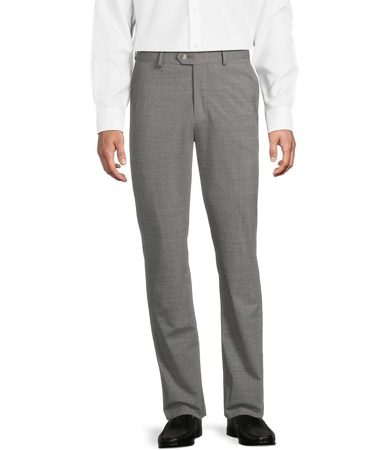 ダニエル クレミュ メンズ ボトムス カジュアルパンツ パンツ Daniel Cremieux Signature Label Flat Front Solid Travel Pants Grey グレー