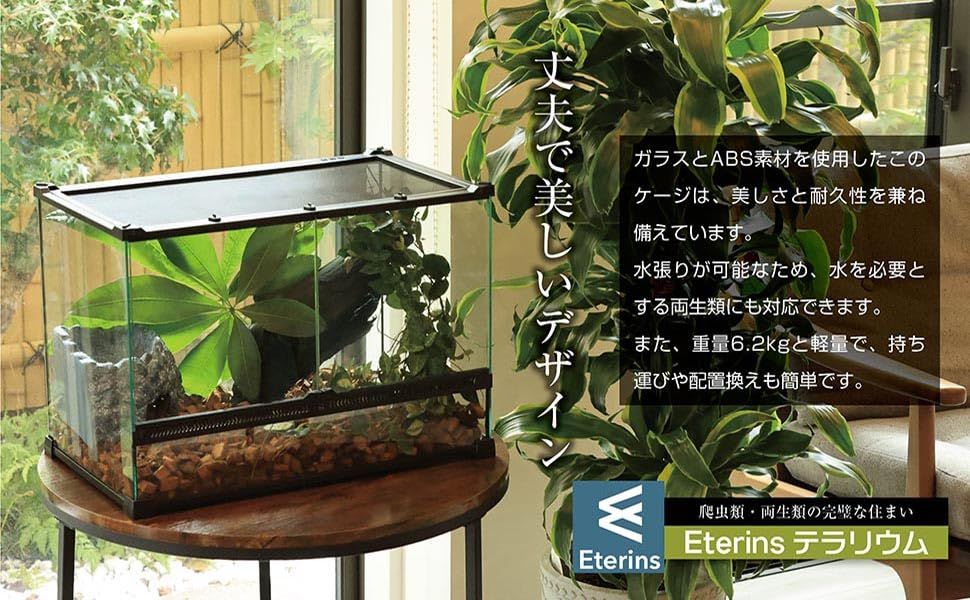 ☆新品☆爬虫類 ケージ 飼育ケース レオパ ケージ テラリウム トカゲ ヘビ ヤモリ カメ 両開きガラスケース 組立不要 W30×D20×H20cm (30×20×20) 87820ce4