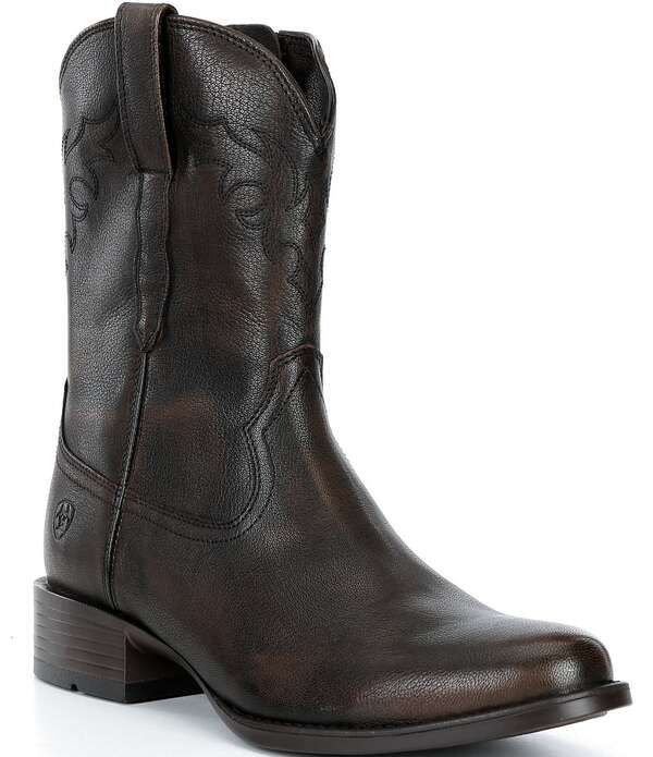 アリアト メンズ シューズ ブーツ・レインブーツ レザー Ariat Mensonoro Leatheroper Toe Western Boots Chocolate Truffle チョコレート