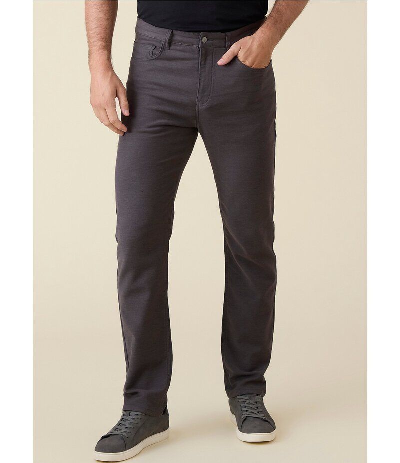 フラッグ アンド アンセム メンズ ボトムス カジュアルパンツ パンツ ニット Flag and Anthem Holden Ultra Stretch Knit 5Pocket Pants Charcoal チャコール