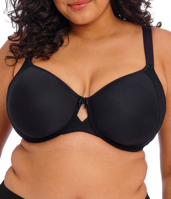 エロミ レディース アンダーウェア ブラジャー Tシャツ Elomi Nerina Molded Underwire Spacer TShirt Bra Black ブラック