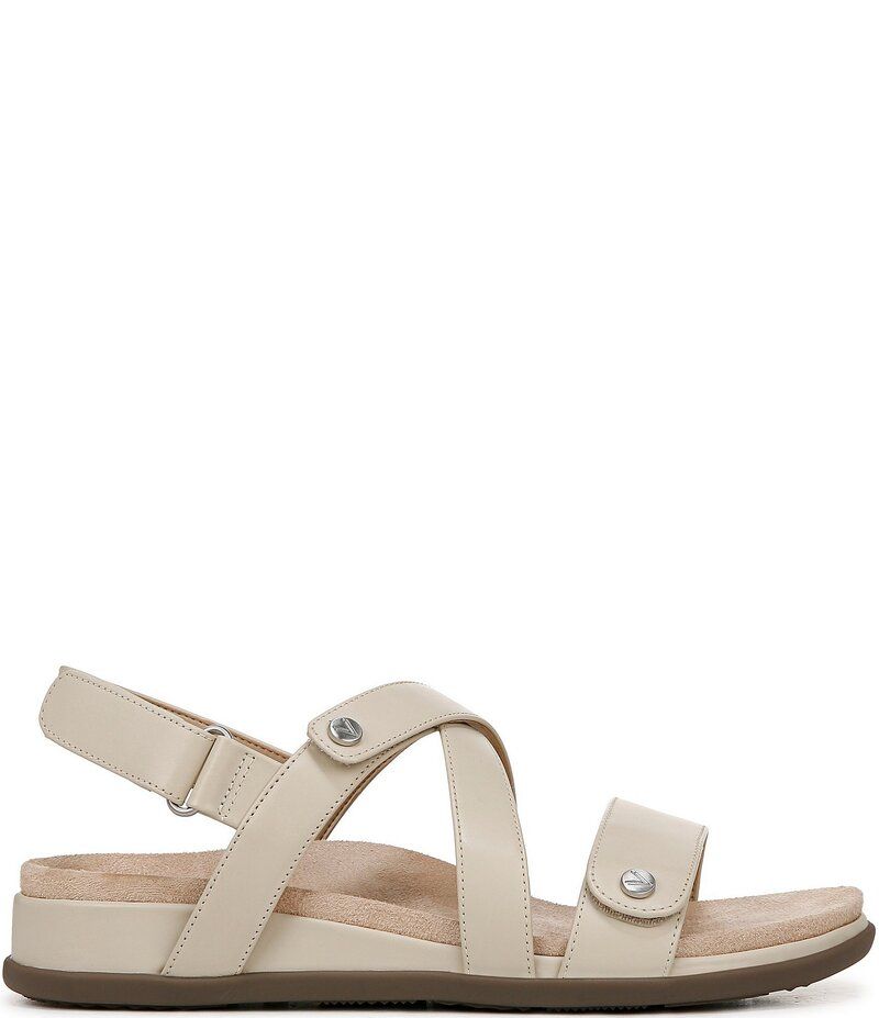 バイオニック レディース シューズ サンダル レザー Vionic Cypress Leather Sandals Parchment