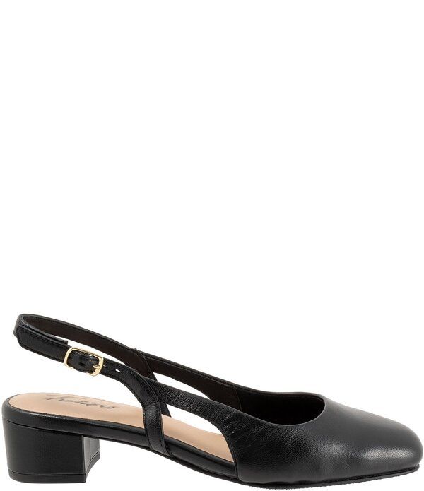 トロッターズ レディース シューズ パンプス レザー Trotters Dottie Leather Slingback Pumps Black ブラック