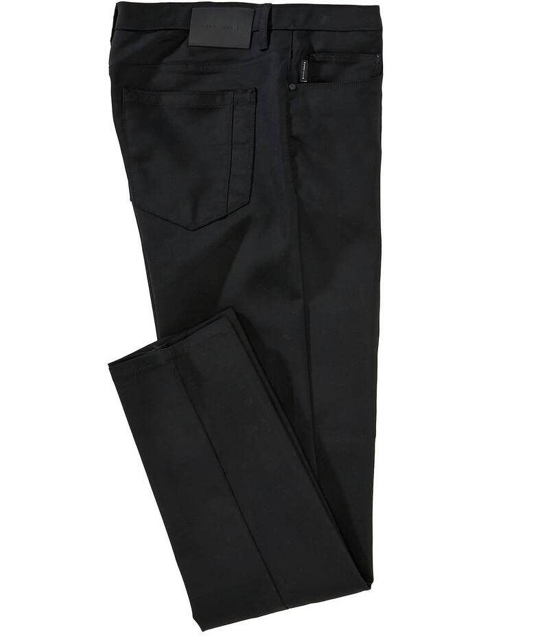 ペリーエリス メンズ ボトムス カジュアルパンツ スリムフィット パンツ Perry Ellis Slim Fit Stretch 5Pocket Pants Black ブラック
