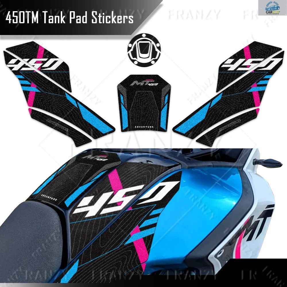 3M オートバイ燃料タンクパッドステッカープロテクター滑り止めデカールアクセサリー CFMOTO CF MOTO 450MT 450 MT 2024用