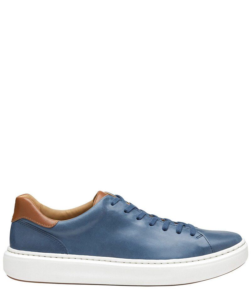 ジョンストンアンドマーフィー メンズ シューズ ドレスシューズ スニーカー レース レザー Johnston Murphy Mens Anders Leather LaceToToe Lace Up Sneakers Navy ネイビー