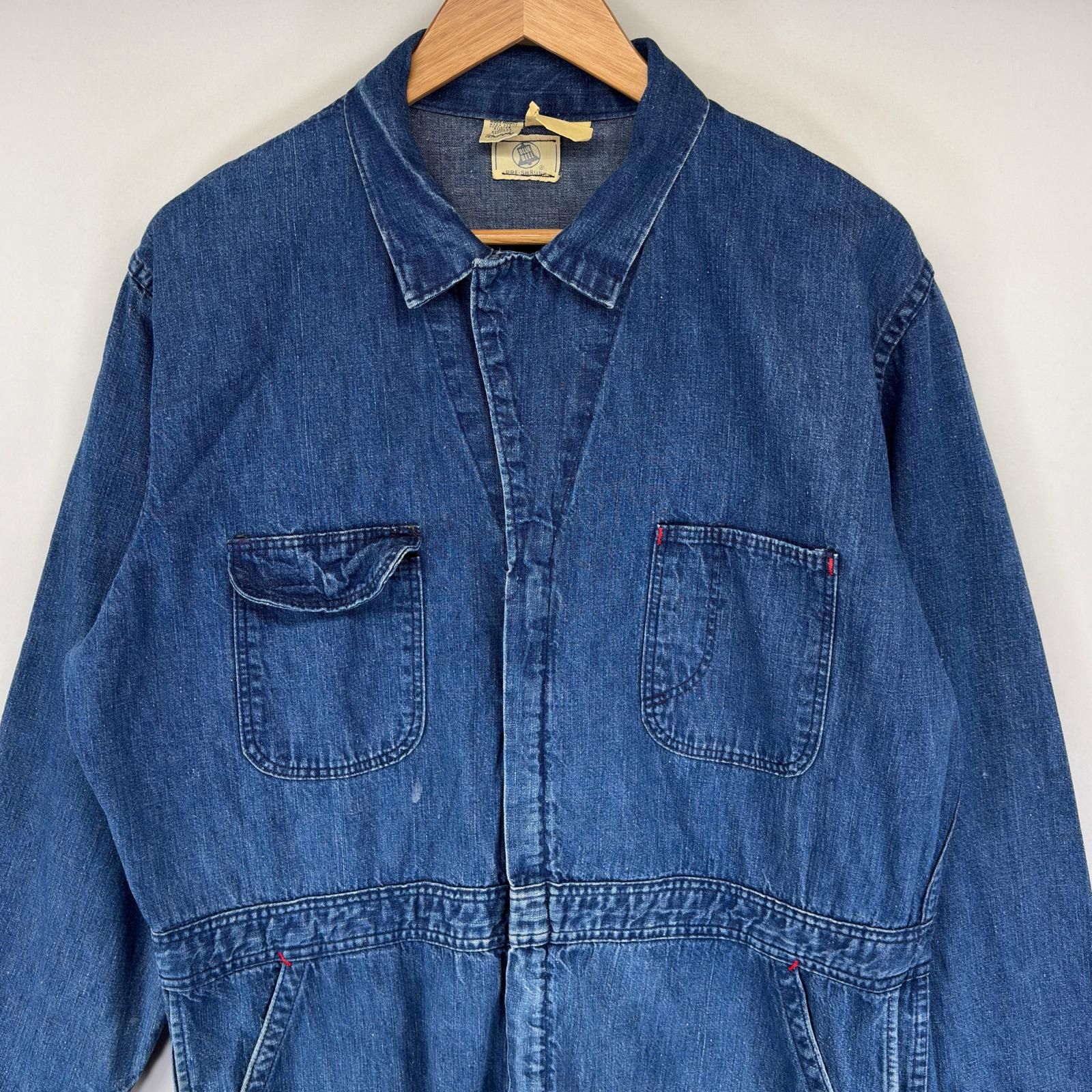 か*む様 60s Wrangler Blue Bell つなぎ　ビンテージ　オー 古着 60's/60年代 ヴィンテージ ラングラー Wrangler デニム ツナギ