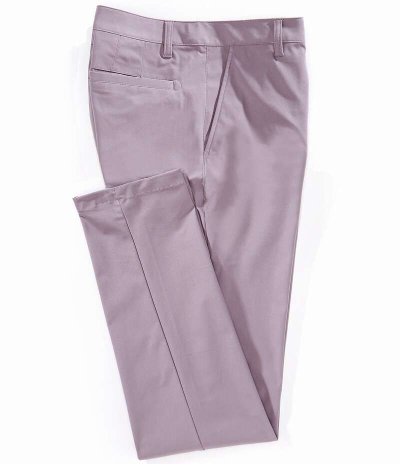 ローヌ メンズ ボトムス カジュアルパンツ スリムフィット パンツ RHONE Slim Fit Flat Front Commuter Stretch Pants Stone ストーン