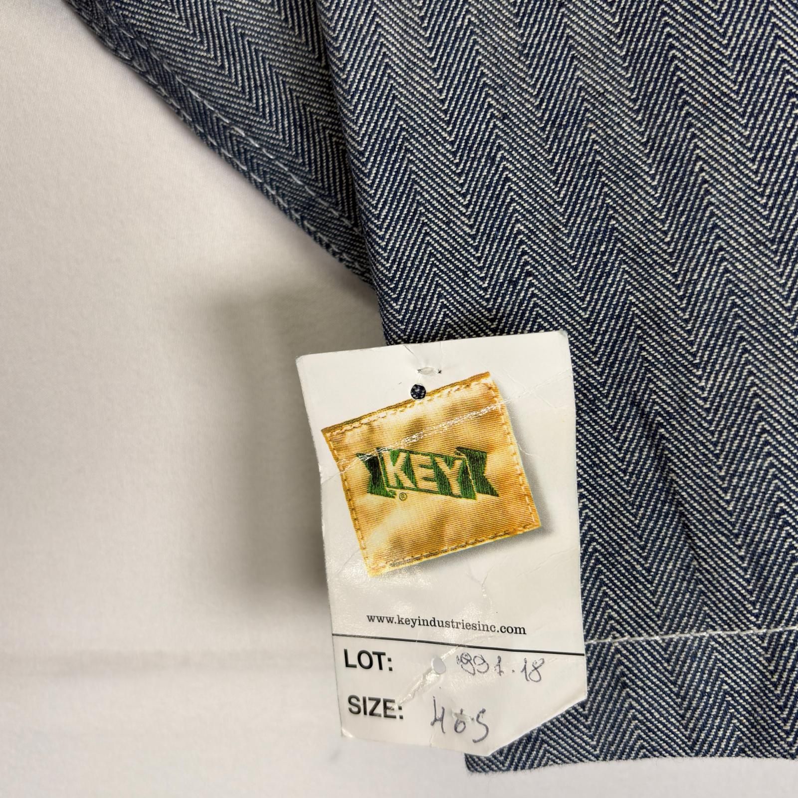 古着 デッドストック キー KEY ツナギ ヘリンボーンツイル