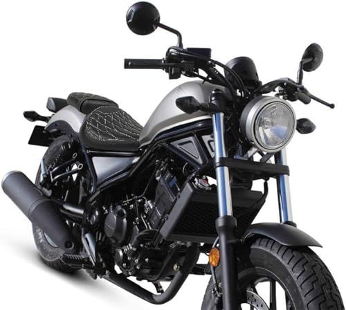 R★Entrotechレブル250 レブル500シート REBEL250/500 ピリオンシート タンデムシート カスタムパーツバイク シート リア用 高密度スポンジ 高弾力 (リア)