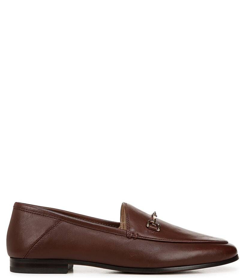 サムエデルマン レディース シューズ スリッポン・ローファー レザー ローファー Sam Edelman Loraine Leather Bit Buckle Flat Loafers Terazzo Brown ブラウン