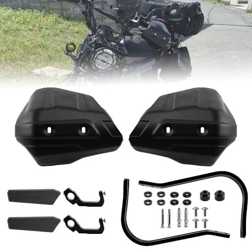 R★Sporacingrts CT125・ハンターカブ専用：ハンドガードセット ブラック スクーププロテクター オプションバンパー ホンダCT125用 2020-2023年モデル 防護プロテクター ダートライディング対応