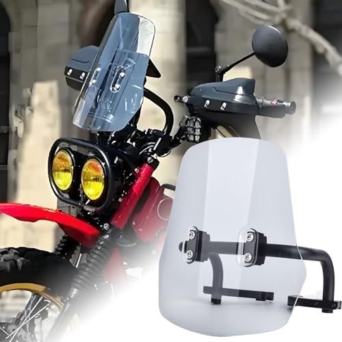 R★Midimttopバイク ウィンドシールド CT125 ウィンドスクリーン ブラケット フロントフェアリング フライスクリーン エアスポイラー ウィンドデフレクター バイザー バイザー適用車種ハンターカブ CT125/トレイル 125 アクセサリー 202
