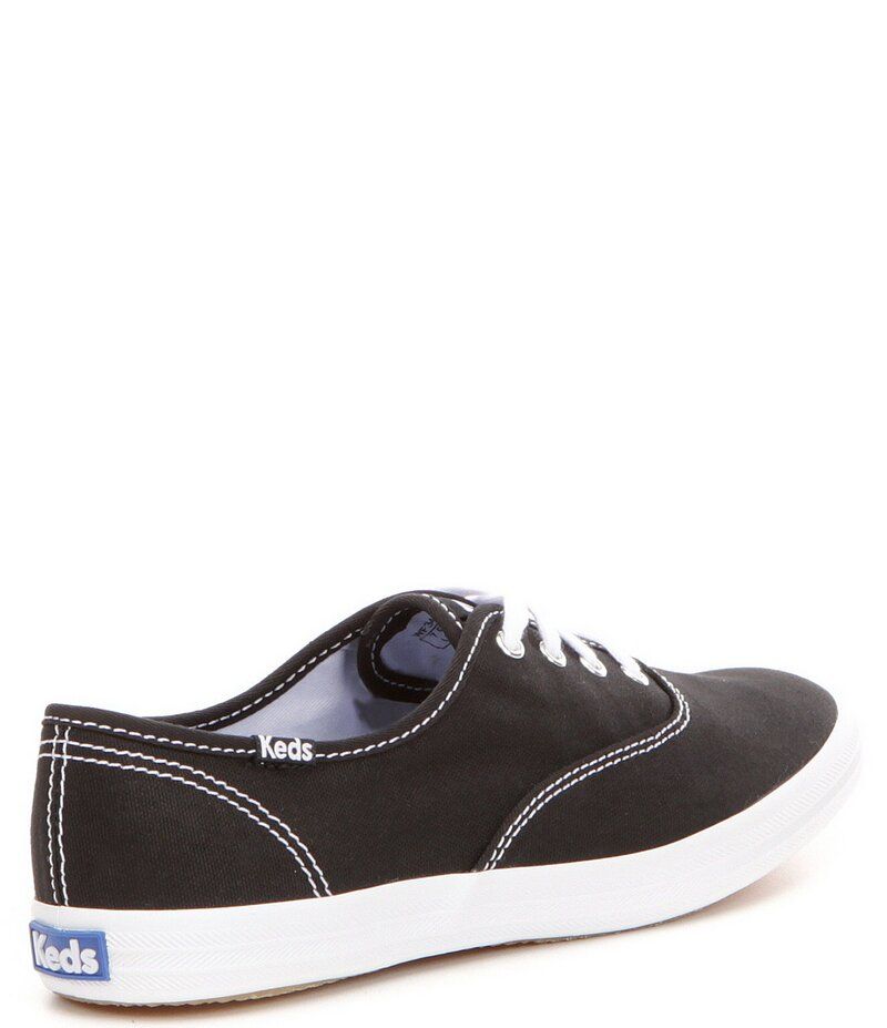 ケッズ レディース ボトムス カジュアルパンツ スニーカー レース Keds Champion Canvas Lace Up Sneakers Black ブラック