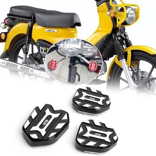 R★For クロスカブ CC110 CROSS CUB CC110 2026+ブレーキペダル、ギアレバーペダル修正されたオートバイのフロントとリアの滑り止めシフトパッド Cross Cub CC110 2019-2026+ バイクアクセサリー (黒)